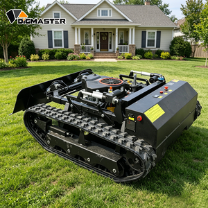 Tondeuse à gazon télécommandée avec moteur Loncin 25HP, largeur de coupe 900mm, tondeuse hybride sur chenilles RC pour pentes, robot pour terrains en pente - Product Image 2