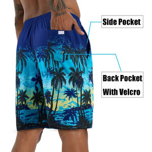 Shorts pour hommes imprimés par sublimation personnalisée Shorts de jogging d'été en coton décontractés Shorts de fitness à séchage rapide Shorts de bain de plage - Product Image 3