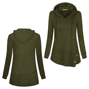 Ladies Fleece Zipper-Up Hoodie Winter Warm Soft Plush Oversized Sweatshirt Casual Streetwear Gym Travel Wear 100% Cotton Lined - Product Image 2