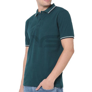 T-shirt polo à manches courtes pour hommes, chemise en jersey personnalisée avec col rabattu et tissu en vrac pour l'été, options multicolores-ODM, nouveauté - Product Image 3