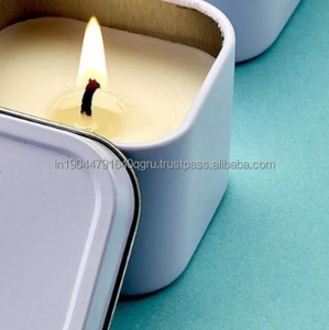 Wholesale Handmade Mini Square Tin Candle For Home Decor Christmas Decor - Product Image 5