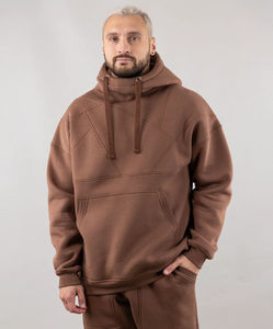 450GSM Boxy Heavyweight Drop Hombro Peso pesado Algodón Oversized Fleece Kanye West Sudadera con capucha - Product Image 2