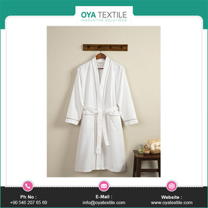 Venta al por mayor personalizado 100% algodón Hotel Spa Albornoz verano/primavera Bata de punto - Product Image 6