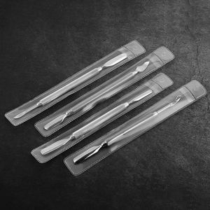 Dissolvant de vernis à ongles de différentes couleurs, outils de beauté pour cuticules, pousse-cuticules en acier inoxydable, pousse-cuticules professionnel argenté - Product Image 5