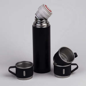 Ensemble de 3 gobelets isothermes sous vide en acier inoxydable au design classique Elite, pour le camping, l'usage personnel et les cadeaux - Product Image 2