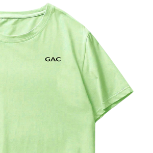 <b>Mens</b> Light <b>Green</b> Crew Neck Short Sleeve <b>T</b>-<b>Shirt</b> Soft Cotton Casual Basic Summer Solid 220g Comfortable Plain Top Wholesale - Product Image 3