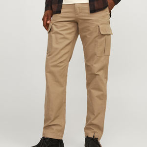 Pantalones Cargo Jogger para Hombre, Diseño 2026, Corte Recto Personalizado, Multibolsillos, Color Caqui - Product Image 3