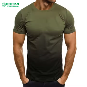 T-shirt décontracté d'été pour homme 100% coton biologique Coupe classique Manches courtes Écologique Respirant Toutes les couleurs - Product Image 2