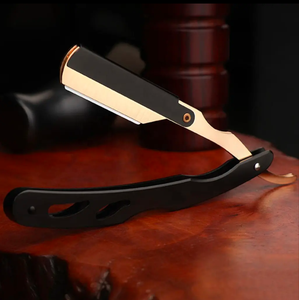 Professional Industrial Manual Shaver Straight Edge Stainless Steel Sharp Barber Razor Folding <b>Shaving</b> Beard <b>Trimmer</b> Cutter - Product Image 3