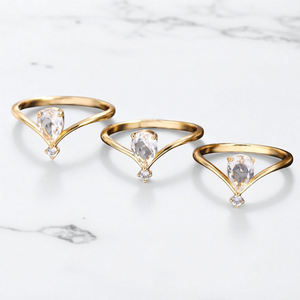 925 Silver Pear Amethyst Birthstone <b>Ring</b> - Statement Women <b>Ring</b> Jewelry - Women Handmade Gemstone <b>Rings</b> - Product Image 2