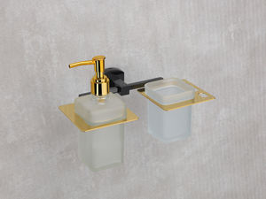 MISHWA PM-2411 Lotion Dispenser with <b>Toothbrush</b> <b>Holder</b> in Chrome Gold Rose Gold & Black Gold Finishes <b>for</b> Luxury Hotels - Product Image 5