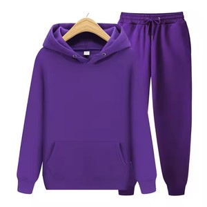 Ensemble de survêtement deux pièces ample 100 % coton, personnalisé, haute qualité, léger, respirant, anti-boulochage, séchage rapide, prix de gros - Product Image 5