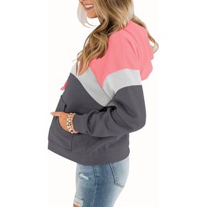 Sudaderas con capucha hechas de poliéster y algodón para mujer, sudaderas con capucha de secado rápido para mujer, sudaderas con capucha de manga larga para mujer a la venta - Product Image 6