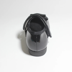 Chaussures pour filles Mary Jane pour enfants Chaussures d'école en cuir PU princesse Robe noire Flats Couleur pure Mariage - Product Image 3