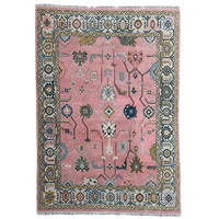 Handmade Modern Oushak Design Premium Hand Knotted Wool Carpets Area Rugs Non-Slip Washable Eco-Friendly Soft Comfortable