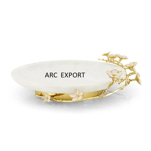 Chips plateados y dorados y cuenco de inmersión, Metal elegante de cuenco de sopa, vajilla de diseño, servicio de frutas para el hogar, mesa de comedor, plato de comida - Product Image 4