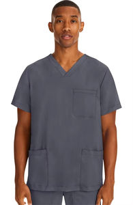 Scrubs d'hôpital unisexe à manches courtes de qualité supérieure OEM Ensemble de vêtements d'uniforme de médecin unisexe en spandex - Product Image 4