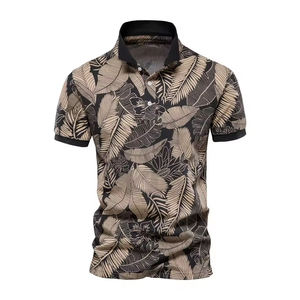 Polo à manches courtes pour hommes de haute qualité nouvelle mode imprimé Polyester Sublimation Golf Polos Direct usine en gros ODM - Product Image 5