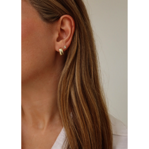 June <b>Stud</b> <b>Earrings</b> with <b>Emerald</b> Cut Diamond Elegant Diamond Jewelry - Product Image 5