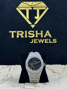 นาฬิกาโชว์กลไกแบบอัตโนมัติสุดหรูสำหรับผู้ชายนาฬิกาข้อมือประดับอัญมณีสไตล์ฮิปฮอป - Product Image 3