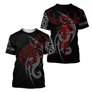 Camiseta Deportiva Casual de Verano para Hombre, de Manga Corta, con Estampado 3D de Escorpión, de Punto Sólido, de Secado Rápido, Talla Grande - Product Image 1