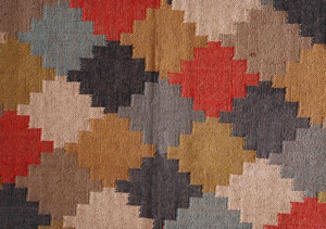 พรมปอกระเจาขนสัตว์ปักลายดอกไม้เรขาคณิตสวยงามพรมปูพื้นสำหรับบ้านโรงแรมห้องนั่งเล่นโรงพยาบาล - Product Image 3