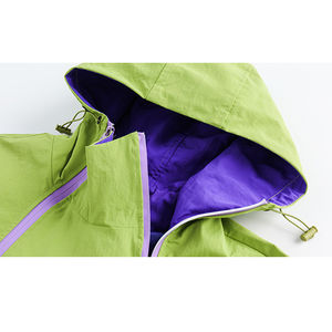 2025 hommes décontracté Sport coupe-vent veste léger en Nylon à capuche avec Double fermeture éclair imperméable Streetwear - Product Image 2