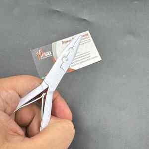 White Matte Stainless Steel Microbeads Raw Hair Extensions Tools Custom Logo Two Hole Applicator Hairs Extension <b>Pliers</b> - Product Image 3