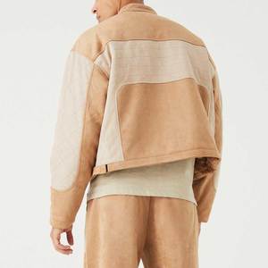 Veste en cuir suédé tendance pour homme, prix de gros, vêtements pour homme, veste en cuir suédé de motard avec votre logo - Product Image 5