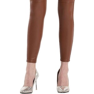 Hot Sale <b>Women</b> Leather Pants Custom Logo High Quality Made Genuine Pu Leather <b>Legging</b> Pants - Product Image 2