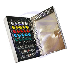 Juego de brocas de tapón integral alto, 35 Uds., brocas de fresa de implante Dental para cirugía guiada, Kit de taladros de tapón de implantología Dental ósea - Product Image 3