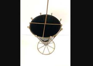 Porte-parapluie d'intérieur en forme de seau avec support de rangement seau à parapluie couleur noire porte-parapluie enduit de poudre décoration de la maison - Product Image 3