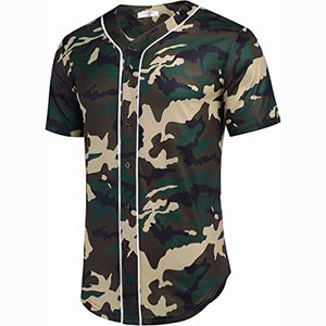 Uniformes de béisbol en blanco liso Hip Hop Hipster béisbol Jersey botón abajo camisas uniformes deportivos hombres mujeres Jersey - Product Image 1