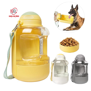 2025ขวดน้ำสัตว์เลี้ยงแบบ2 in 1กันรั่วสำหรับเดินทางกลางแจ้งพร้อมภาชนะใส่อาหารใหม่ล่าสุด - Product Image 3