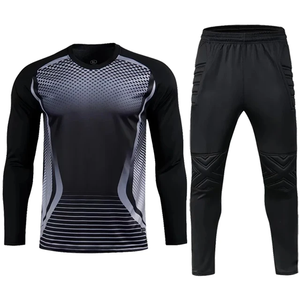 Uniforme de portero de fútbol para adultos para hombres, protección de fútbol, manga larga, entrenamiento para niños, camiseta de portero de fútbol, pantalones superiores - Product Image 1