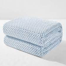 Wholesale <b>Sofa</b> Soft Woven Custom Breathe Reusable Organic 100%Cotton Waffle Weave Throw Blanket for Home Decor in India - Product Image 6