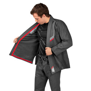 Kimono ligero de Jiu Jitsu Gi con logotipo personalizado para hombre, pedido a granel, tela elástica preencogida con costuras reforzadas - Product Image 4