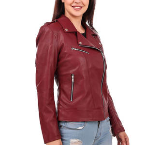 Vestes en cuir tendance et très demandées pour femmes, style nouveau, vente chaude, vêtements décontractés haut de gamme, meilleures vestes en cuir pour femmes fabriquées - Product Image 3