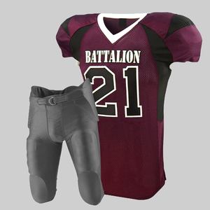 Conjunto de Jersey y pantalón de fútbol americano sublimado con ajuste moderno directo de fábrica, ideal para clubes escolares juveniles - Product Image 2