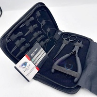 Kit de Herramientas para Extensiones de Cabello BM Matte, al por Mayor, de Alta Calidad, con Logotipo Personalizado, Alicates de Acero Inoxidable de Grado Quirúrgico