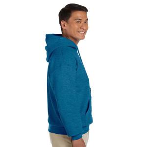 Sweat-shirt à capuche en molleton lourd avec logo personnalisé uni, sweat-shirt à capuche classique uni pour homme - Product Image 3