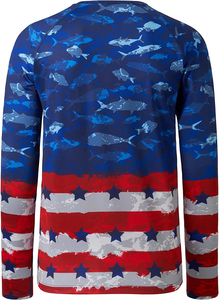 Sudadera con capucha de pesca de manga larga personalizada UPF50 + Camisas de rendimiento Poliéster Protección solar Ropa de pesca Sublimación impermeable - Product Image 2