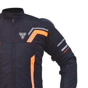 Veste de moto en textile imperméable pour homme avec bandes réfléchissantes et protection blindée pour l'équipement d'équitation d'été et d'hiver - Product Image 4