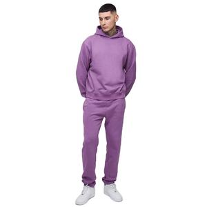 Conjunto Deportivo para Hombre, Sudadera con Capucha y Cierre Completo en Gris Oscuro y Pantalones Jogger a Juego, Ropa al por Mayor OEM ODM - Product Image 6