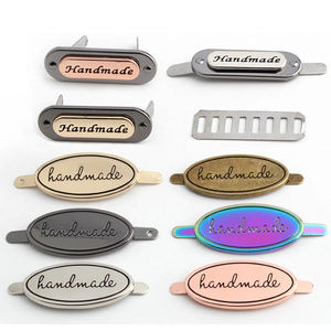 Hersteller Hot Sale Hochwertige private gravierte Marke Metall Logo Kleidungs stück Legierung Metall Label Handtasche Tags - Product Image 4