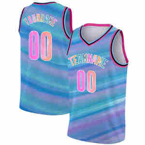 Vente en gros de maillots de basket-ball personnalisés, vêtements de basket-ball par sublimation, chemises de basket-ball respirantes à séchage rapide, uniformes pour hommes - Product Image 1