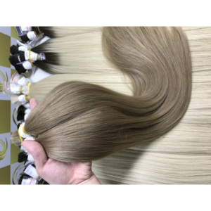 ช่อผมชาวเวียดนามสีน้ำตาลสองเท่ายาวแบบชาวยุโรป100% ผมต่อจากธรรมชาติสีรัสเซีย - Product Image 4