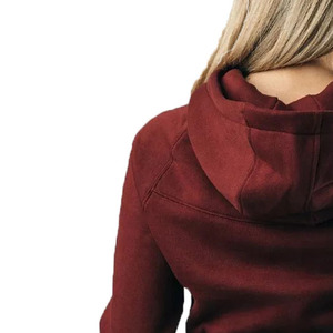 Sudadera con Capucha de Talla Grande para Mujer, Diseño Moderno, Uso Diario, Transpirable, Sudadera Corta Lisa de Manga Larga - Product Image 4