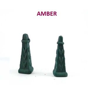 Natural Amber Square <b>Backflow</b> <b>Incense</b> <b>Cones</b> Wholesale Supply From Best Brand ( Green ) Home Decor Home Fragrance - Product Image 1