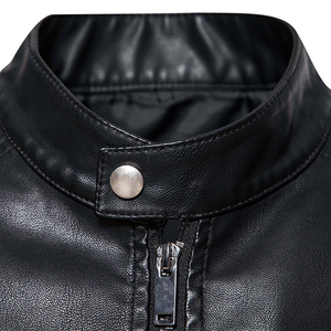 Chaqueta de cuero para hombre, diseño de moda, recién llegado, chaquetas de cuero Pu para hombre, chaqueta de cuero de calidad superior - Product Image 3